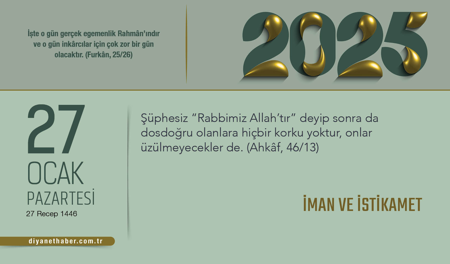 İman ve İstikamet İman ve İstikamet