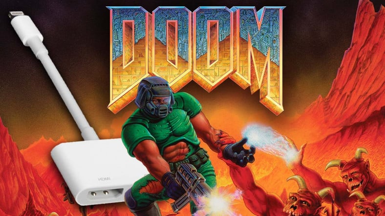 Bunun Bi’ Tık Üstü Ütü Zaten: DOOM, Şimdi de Apple’ın Dönüştürücü Kablosunda Çalıştırıldı [Video]
