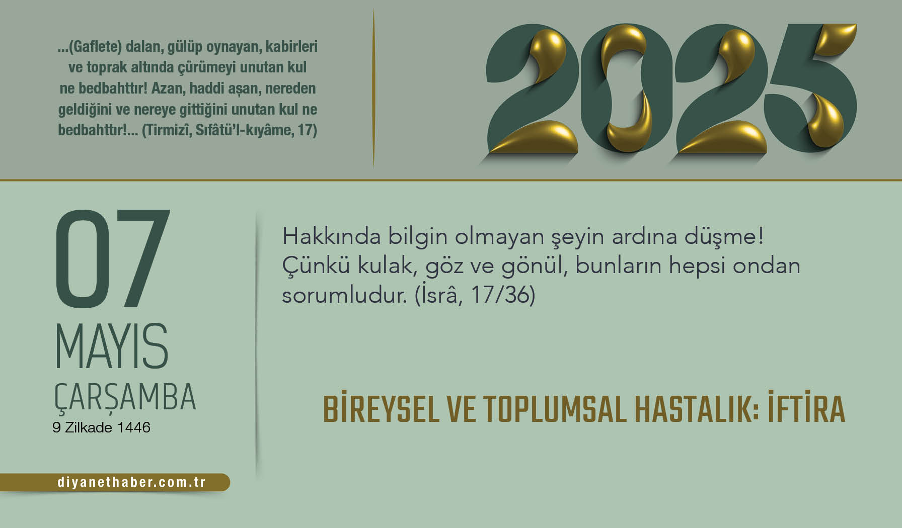 Bireysel ve Toplumsal Hastalık: İftira