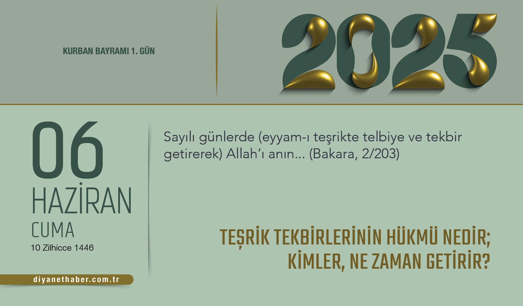 Teşrik Tekbirlerinin Hükmü Nedir; Kimler, Ne Zaman Getirir? Teşrik Tekbirlerinin Hükmü Nedir; Kimler, Ne Zaman Getirir?