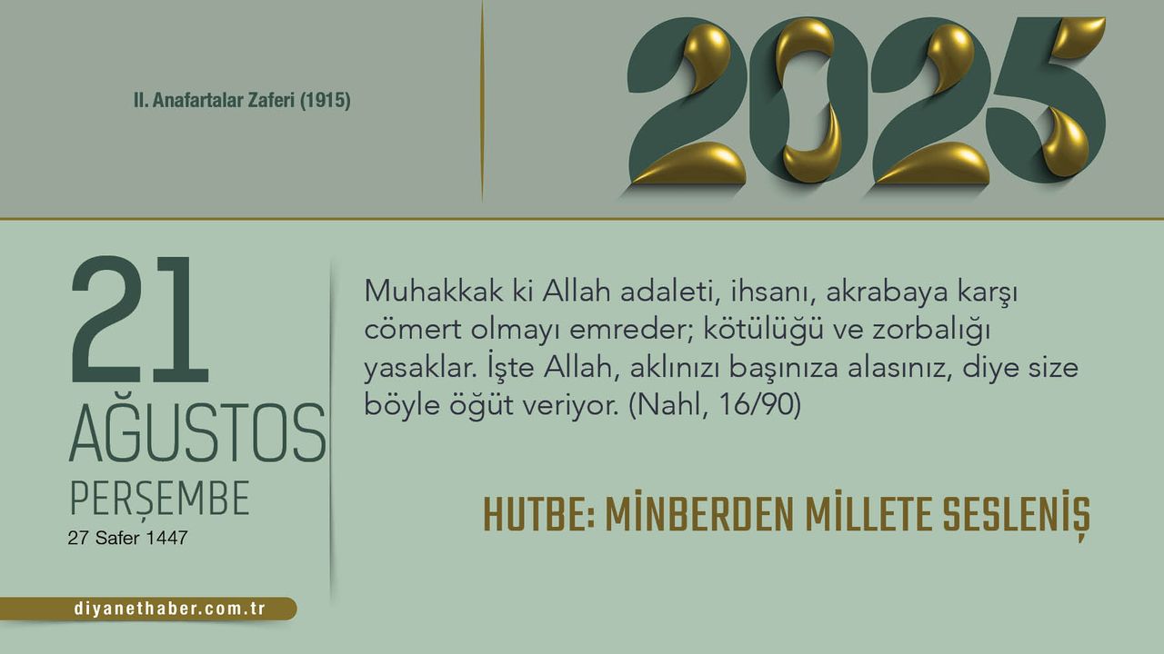 Hutbe: Minberden Millete Sesleniş