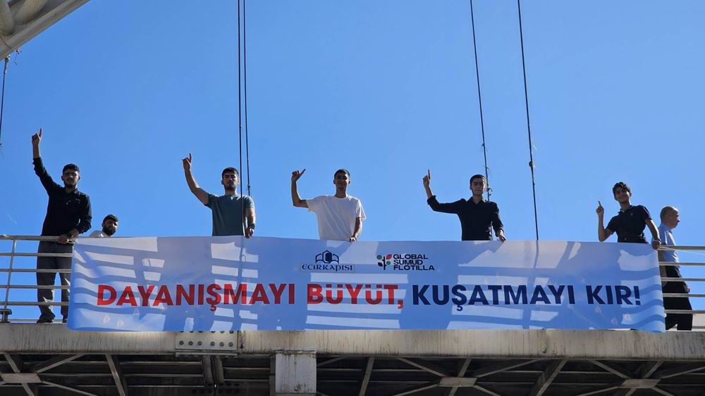 Ecir Kapısı, Küresel Sumud Filosu için cadde ve meydanlarda!