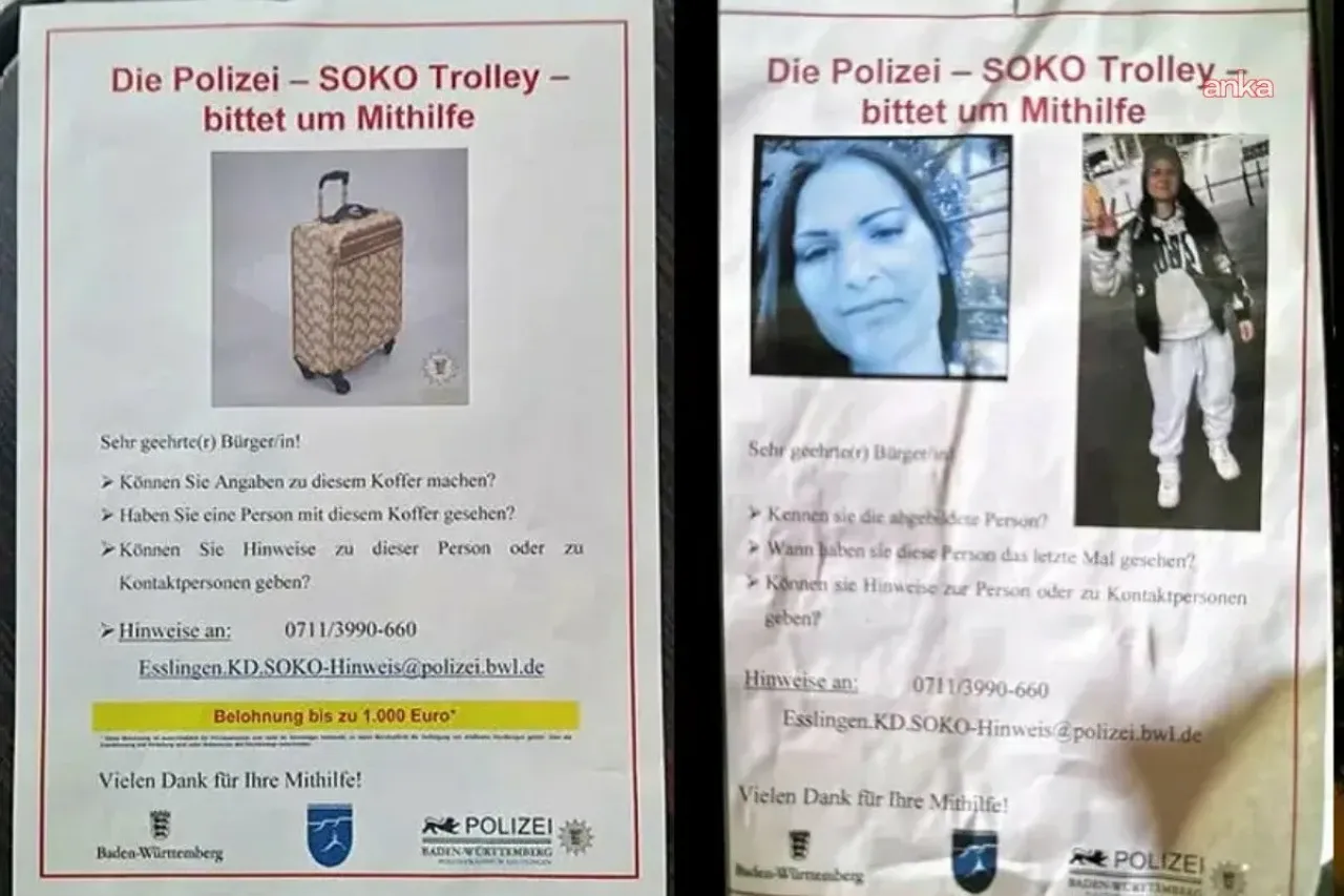 DÜNYAAlmanya'da Türk kadının cansız bedeninin bavul içinde bulunması: 44 kişilik özel bir polis ekibi kuruldu