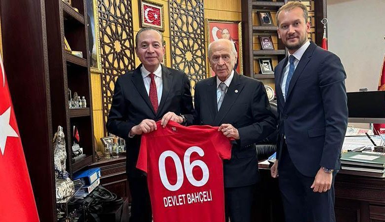 Gençlerbirliği’nden, MHP Genel Başkanı Devlet Bahçeli’ye ziyaret