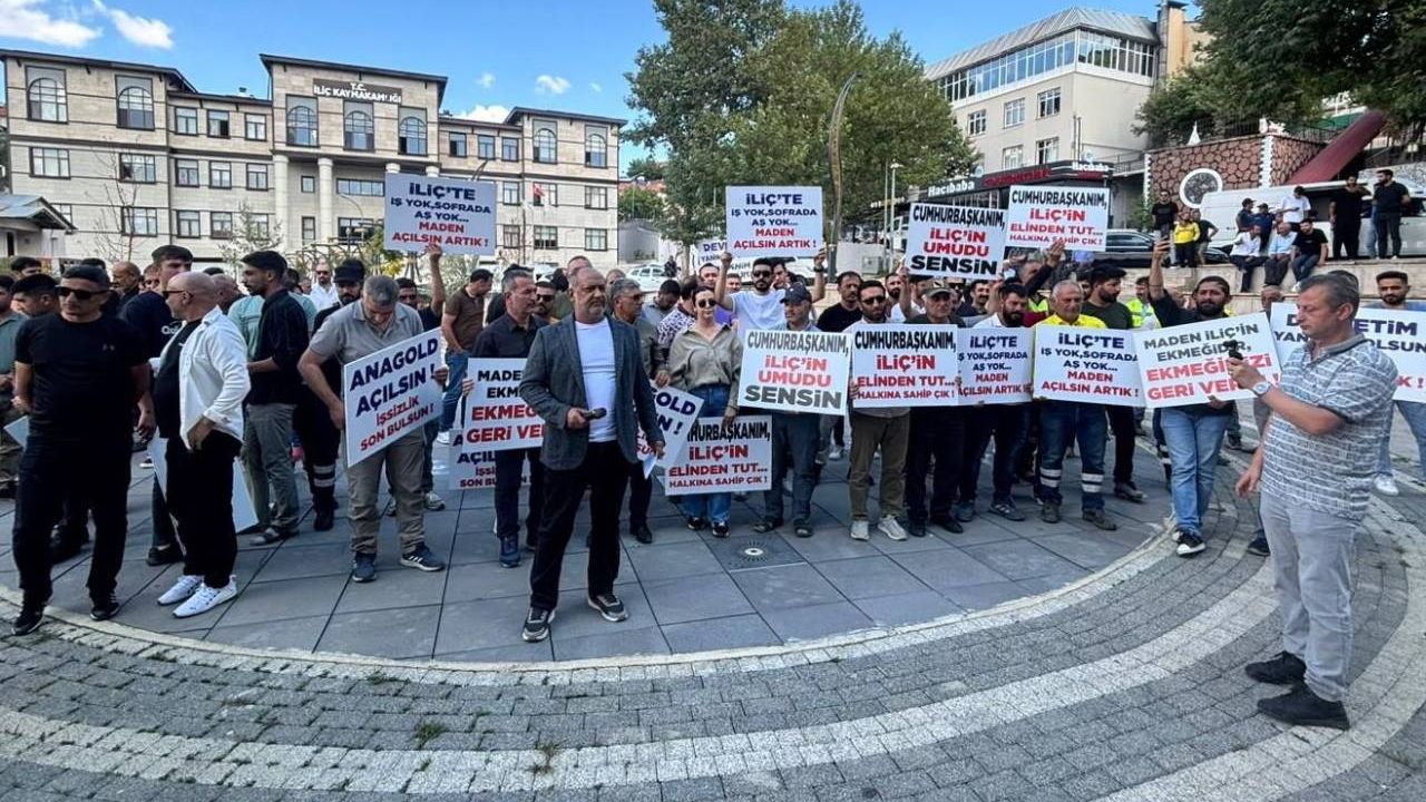 İşlerini geri isteyen iliç halkından basın açıklamasıyla çağrı: “Anagold yeniden üretime geçsin, ocaklar aşsız kalmasın”