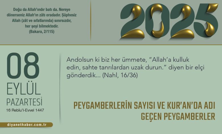 Peygamberlerin Sayısı ve Kur’an’da Adı Geçen Peygamberler