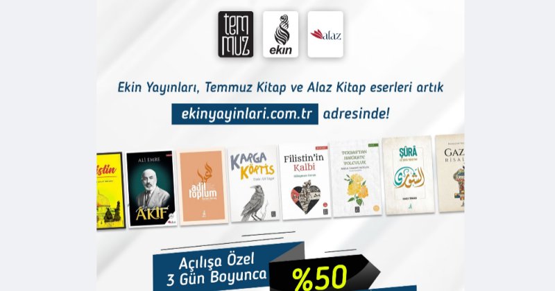 Ekin Yayınları’ndan %50 indirim kampanyası