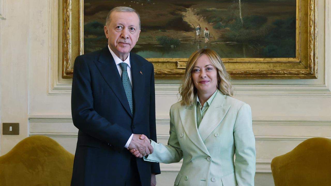 Cumhurbaşkanı Erdoğan, İtalya Başbakanı ile Görüşme