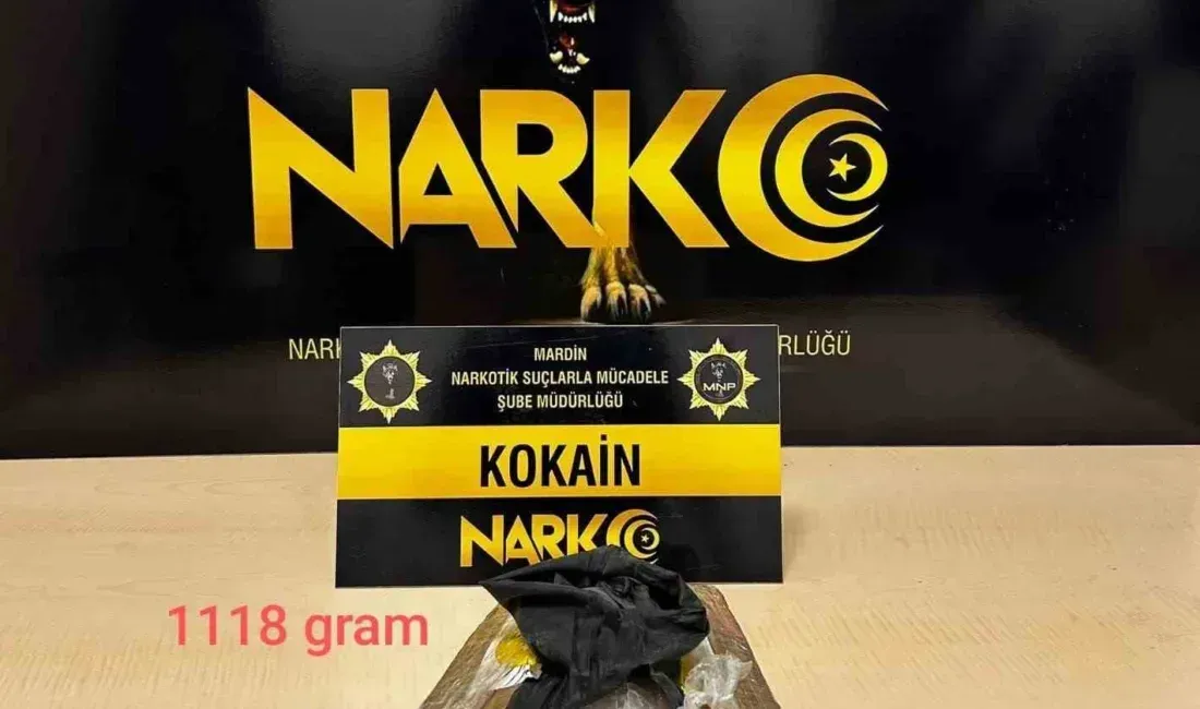 ASAYİŞMardin'de 1 kilo 118 gram kokain ele geçirildi