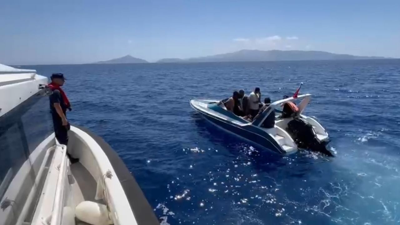 Bodrum açıklarında 6 göçmen yakalandı